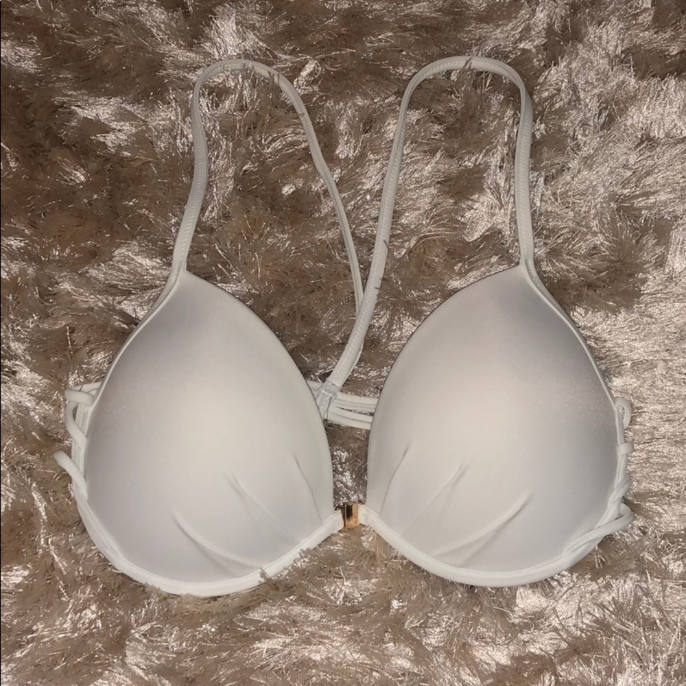 Victoria’s Secret White Swim Top Push Up 🌊